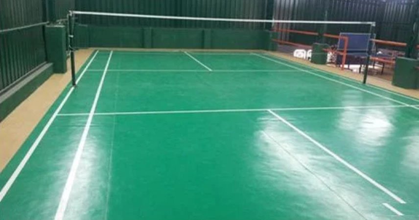 Synthetic Badminton Court